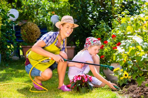 Well-maintained Cranford garden with expert care
